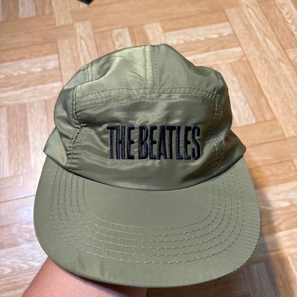 Y2k 00s Brand New The Beatles olive green cap